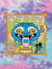 KPop Demon Hunters Toddler Tie-Dye T-Shirt Derpy & Sussie Summer Vibes