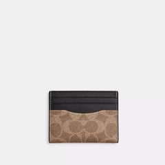 Coach Outlet Slim Id Card Case In Signature Canvas