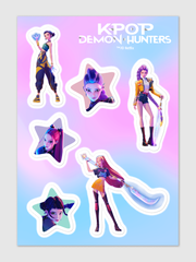 KPop Demon Hunters HUNTR/X Sticker Sheet
