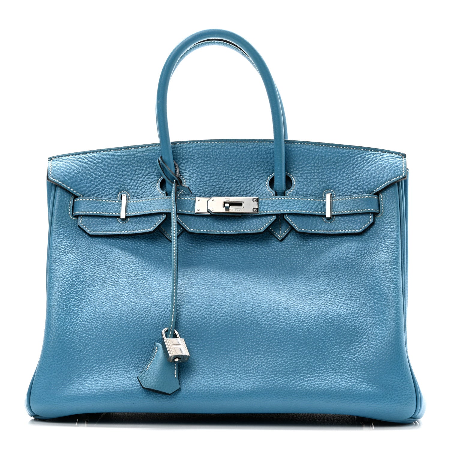 Togo Birkin 35 Blue Jean