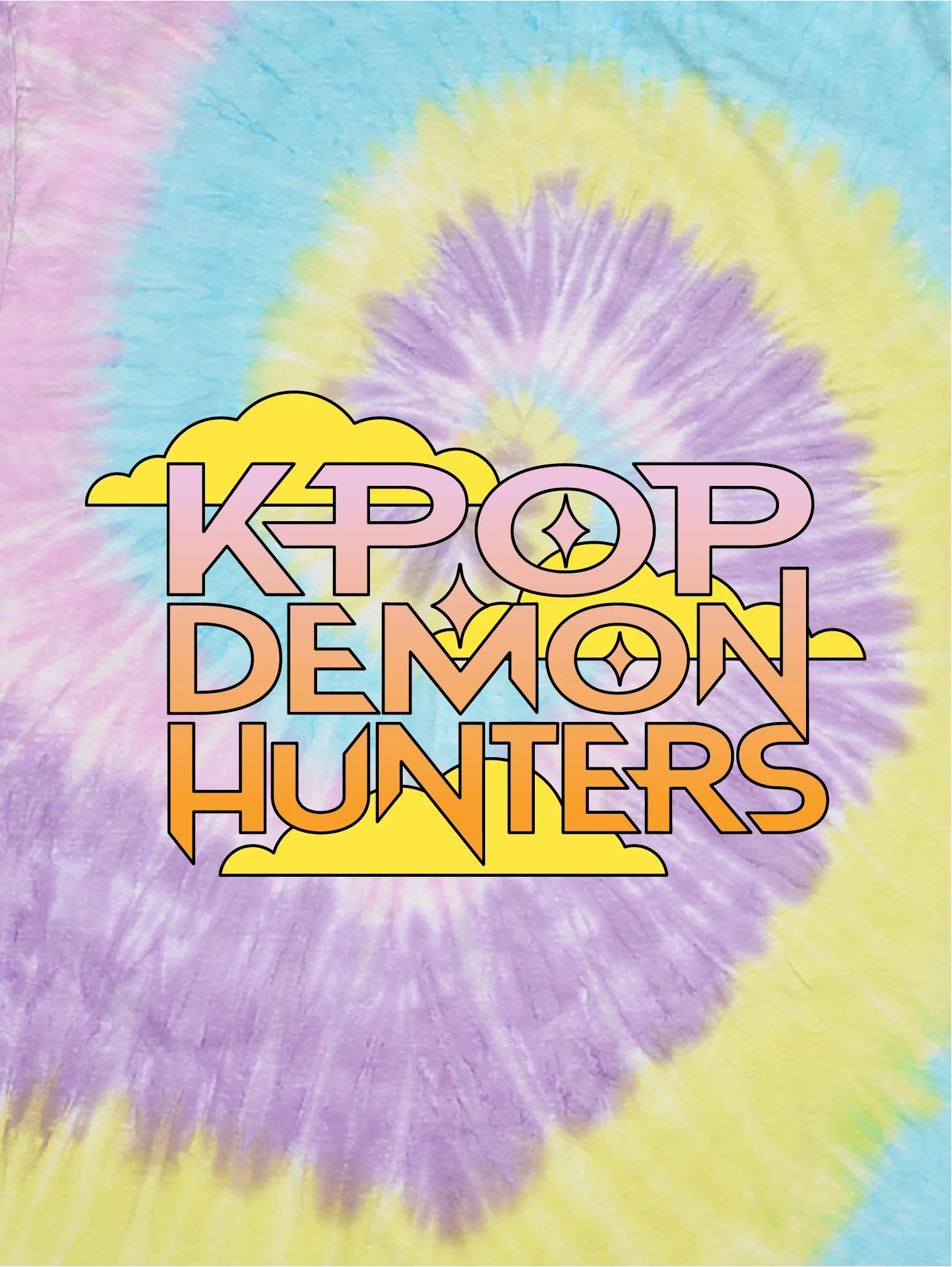 KPop Demon Hunters Toddler Tie-Dye T-Shirt HUNTR/X Summer Festival