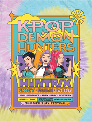 KPop Demon Hunters Toddler Tie-Dye T-Shirt HUNTR/X Summer Festival