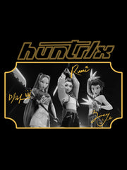 KPop Demon Hunters Gold Foil T-Shirt HUNTR/X Signatures