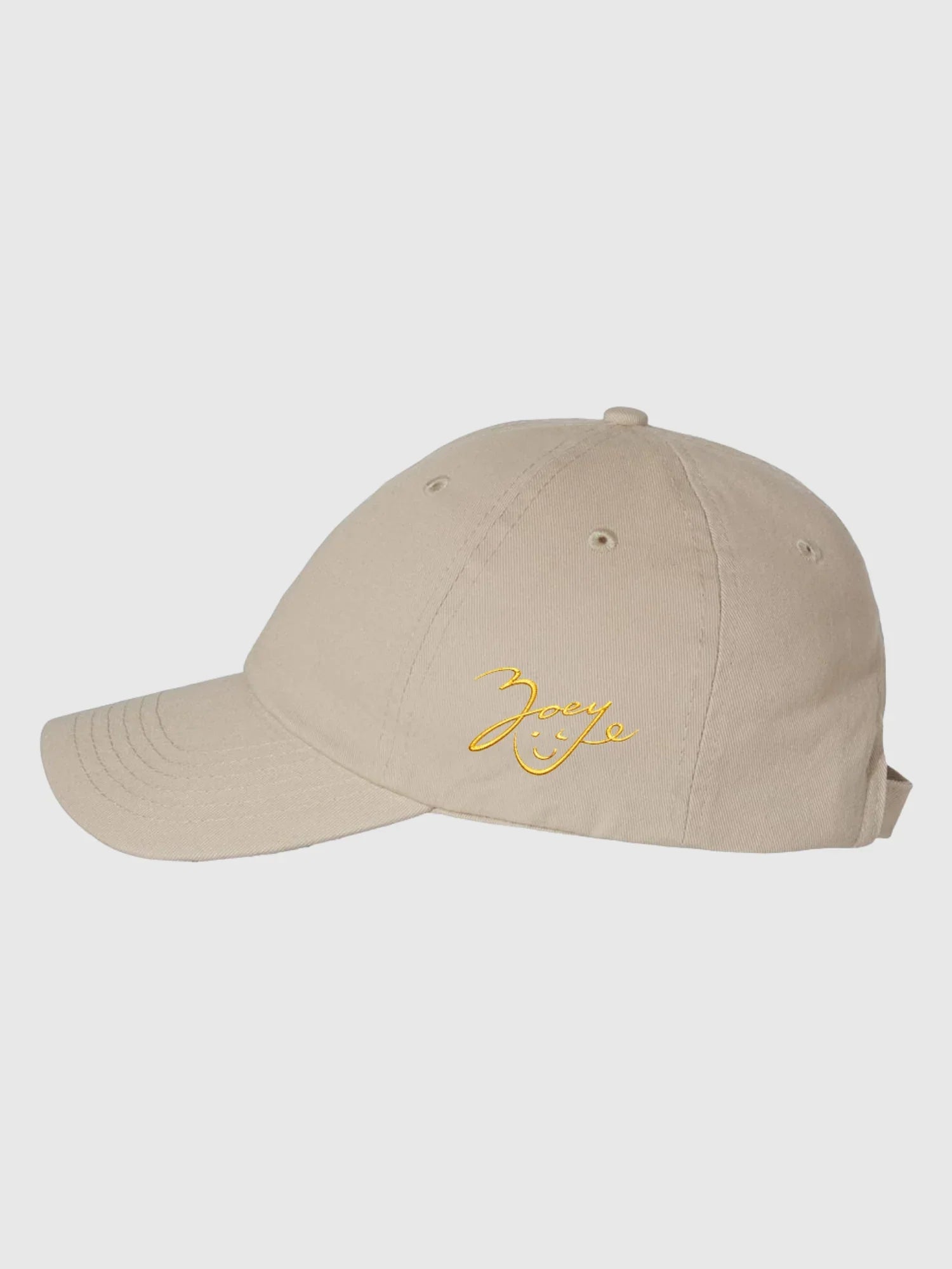 KPop Demon Hunters Gold Embroidered Adult Dad Hat HUNTR/X Logo & Zoey Signature