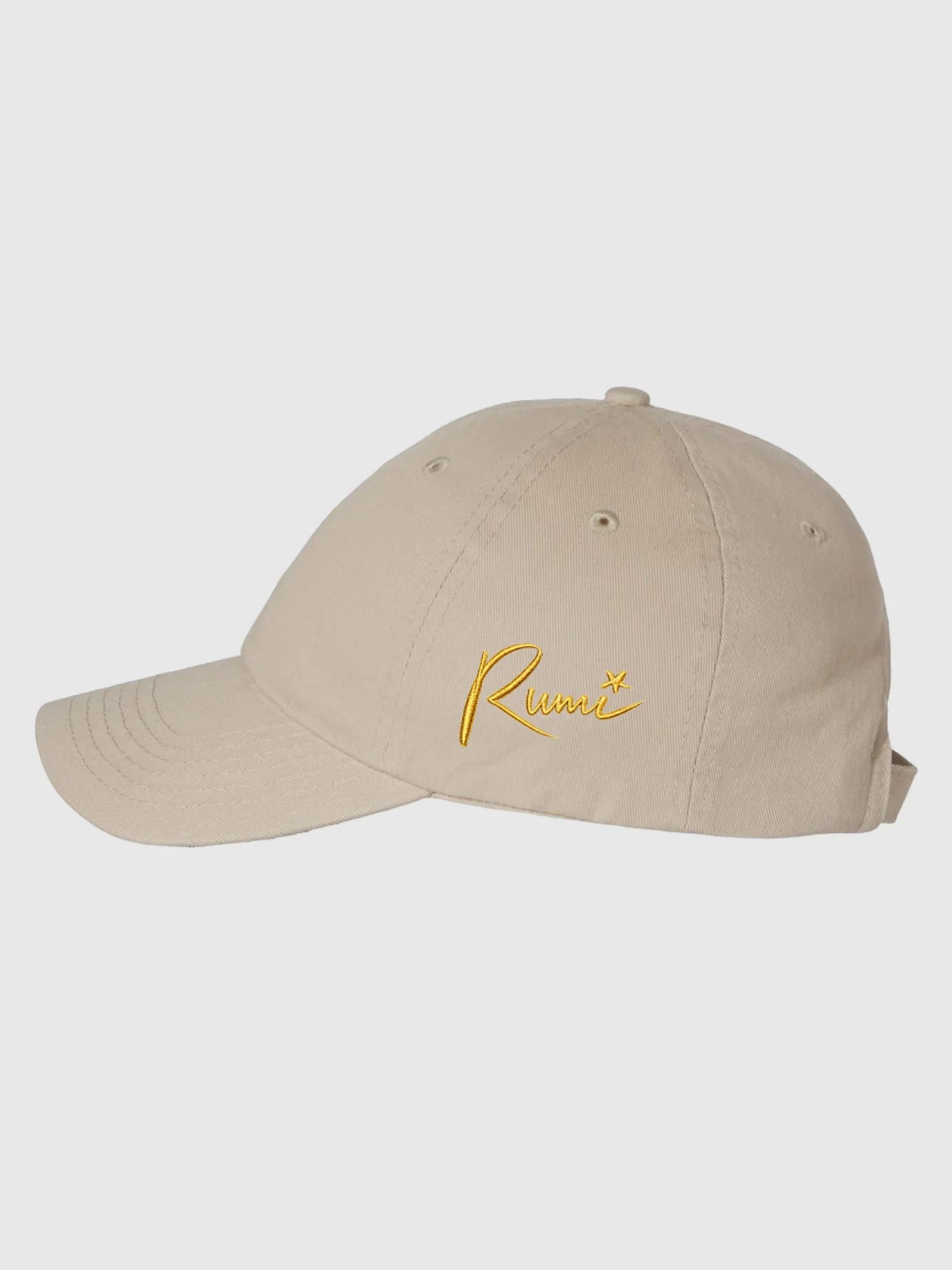 KPop Demon Hunters Gold Embroidered Youth Hat HUNTR/X Logo & Rumi Signature