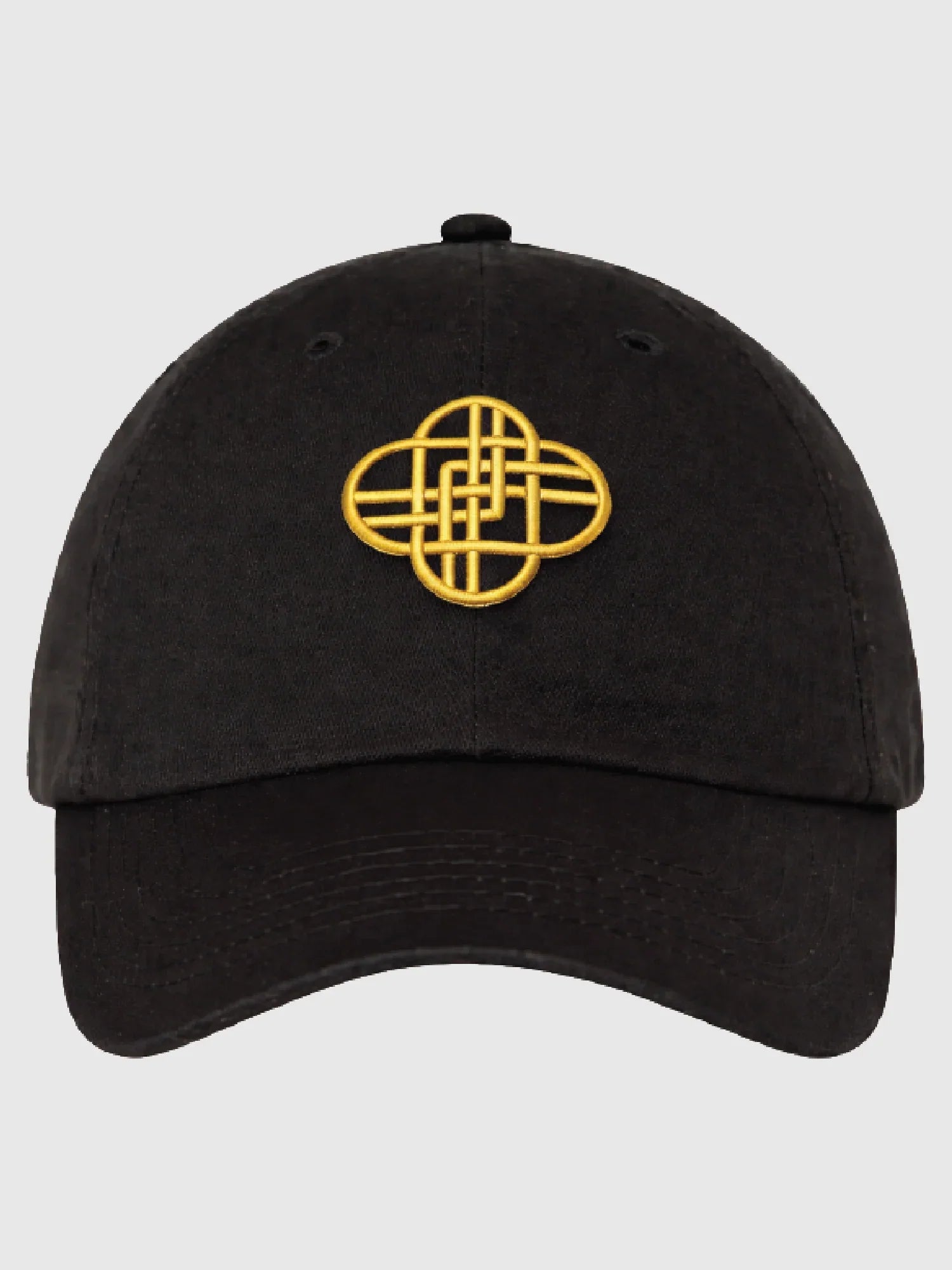 KPop Demon Hunters Gold Embroidered Adult Dad Hat HUNTR/X Logo & Rumi Signature
