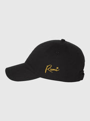 KPop Demon Hunters Gold Embroidered Adult Dad Hat HUNTR/X Logo & Rumi Signature