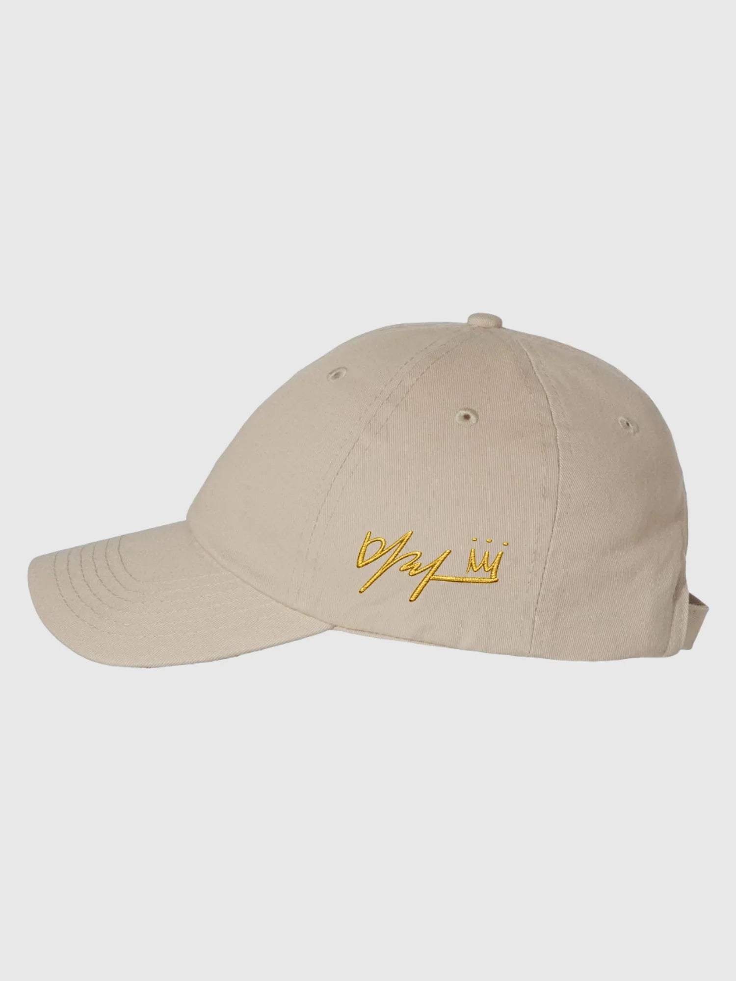 KPop Demon Hunters Gold Embroidered Adult Dad Hat HUNTR/X Logo & Mira Signature