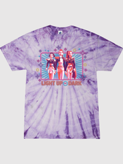 KPop Demon Hunters Adult Tie-Dye T-Shirt HUNTR/X Light Up the Dark