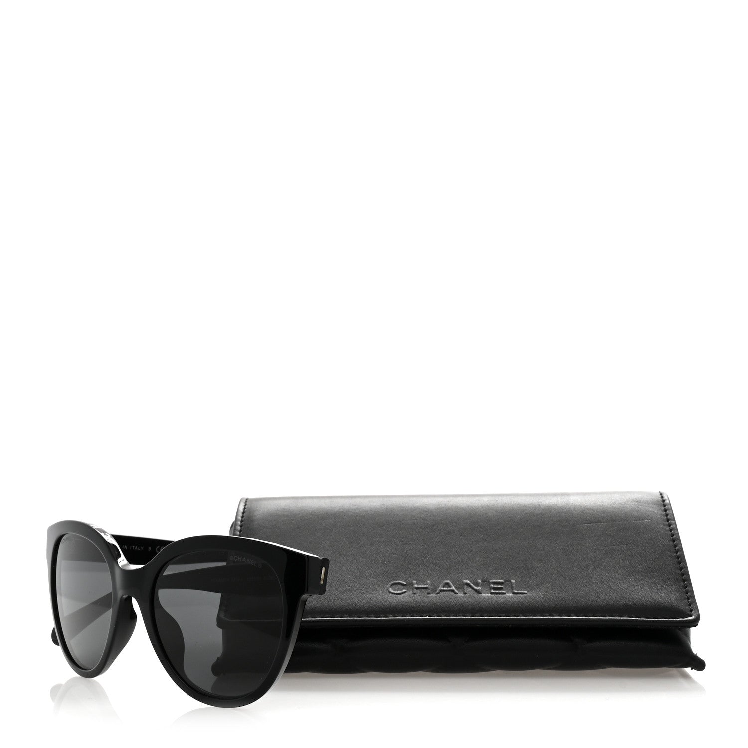Acetate CC Butterfly Sunglasses 5414-A Black