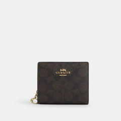 Coach Outlet Snap Wallet In Signature Canvas
