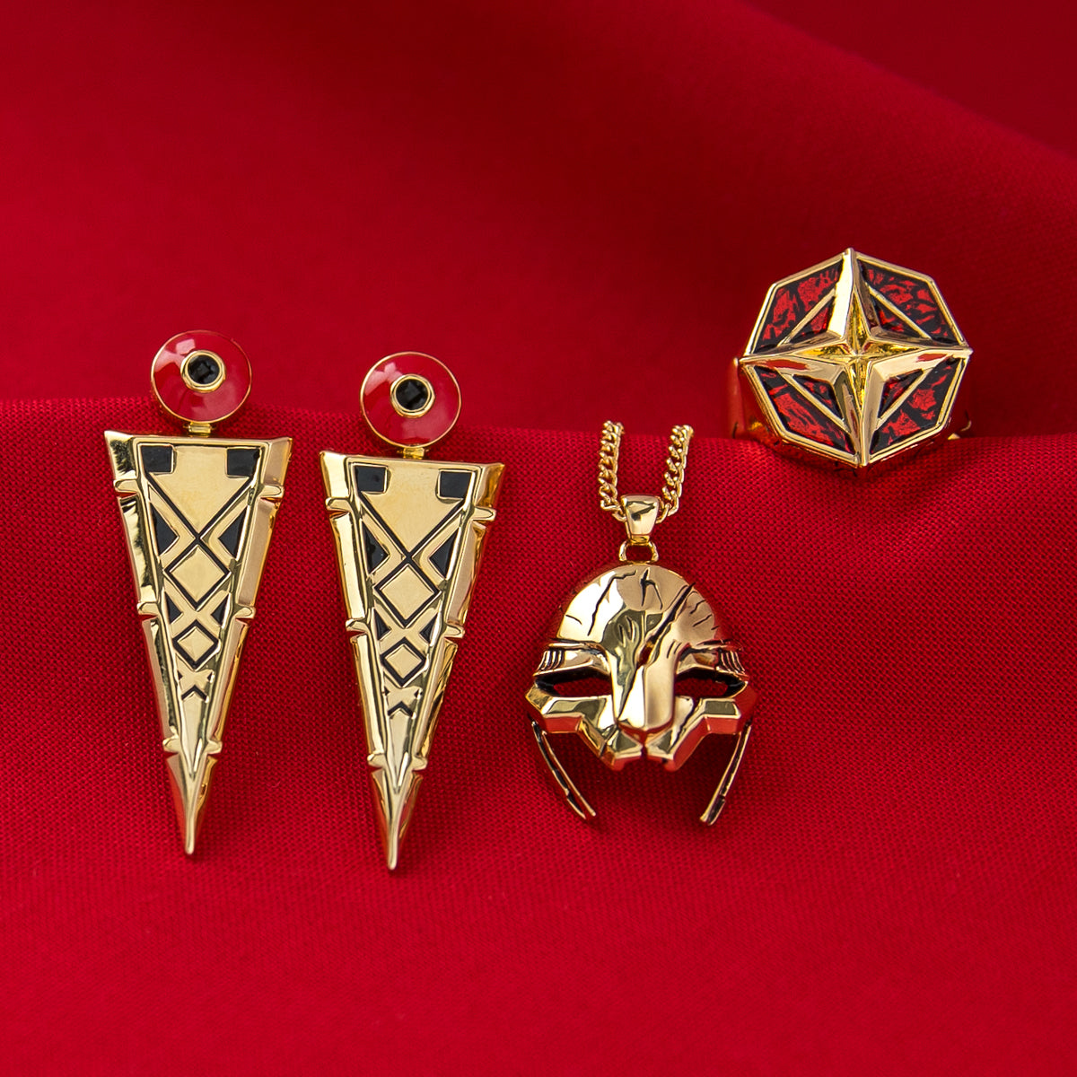 League of Legends X RockLove ARCANE Ambessa Ring Jewelry decoration