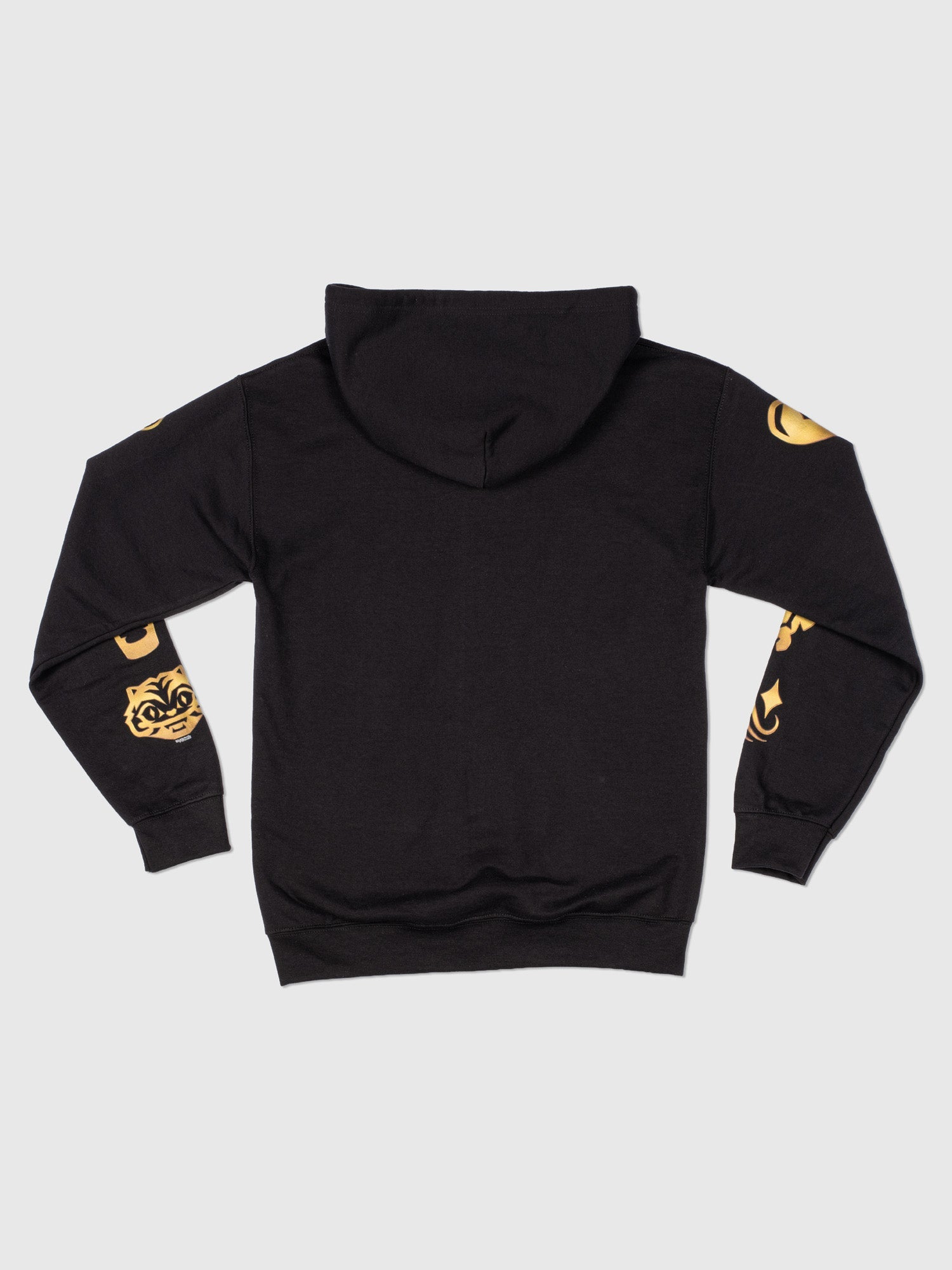 KPop Demon Hunters Gold Foil Youth Full-Zip Hoodie HUNTR/X Icons