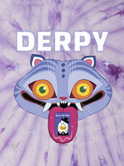 KPop Demon Hunters Derpy Unisex Tie-Dye T-Shirt