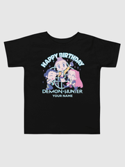 KPop Demon Hunters HUNTR/X Birthday Personalized Toddler Short Sleeve T-Shirt
