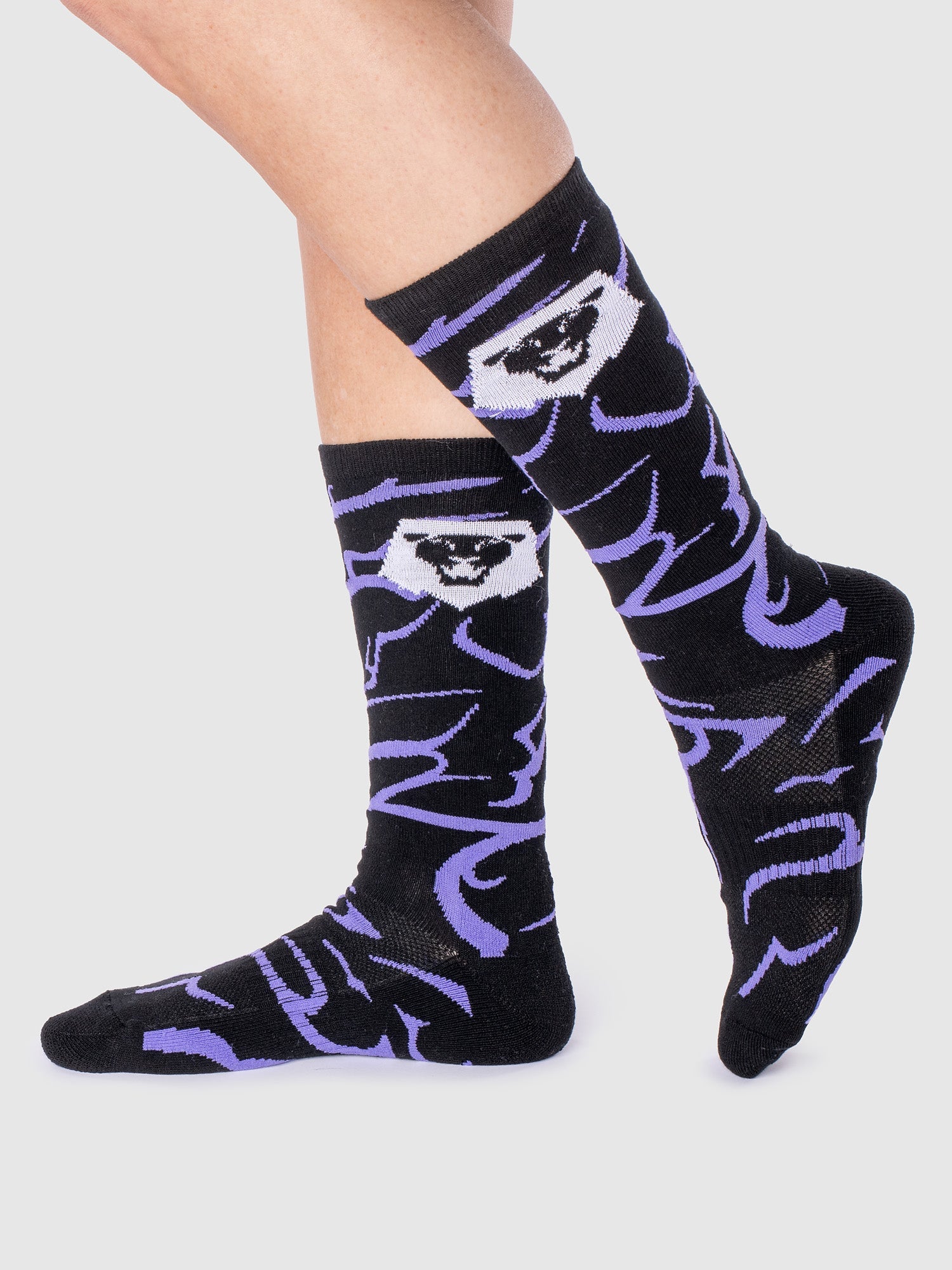 KPop Demon Hunters Athletic Crew Sock Saja Boys Glow In The Dark
