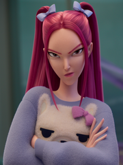 KPop Demon Hunters Mira's Polar Bear Youth T-shirt