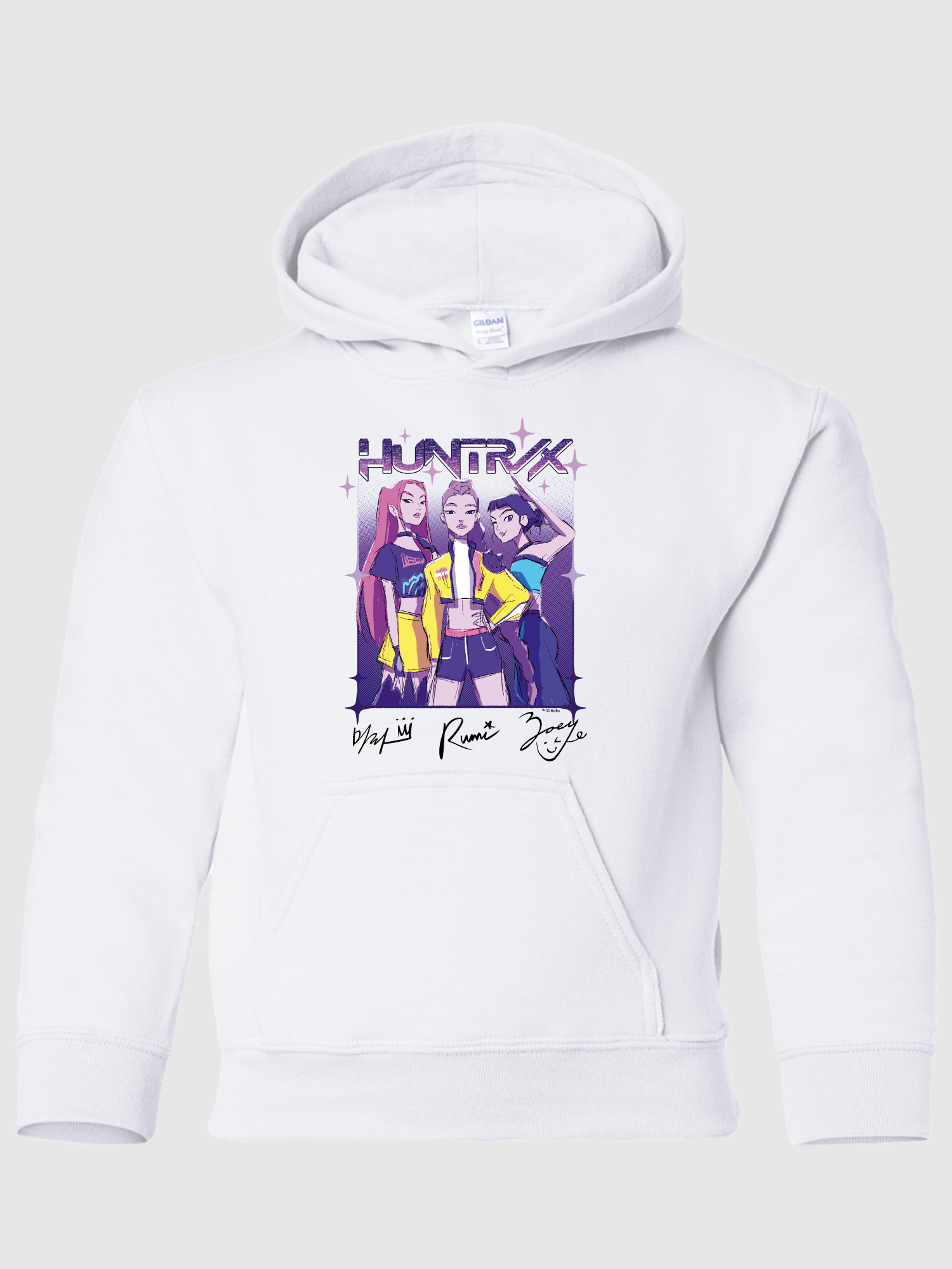 KPop Demon Hunters Kids Hoodie HUNTR/X Sketch