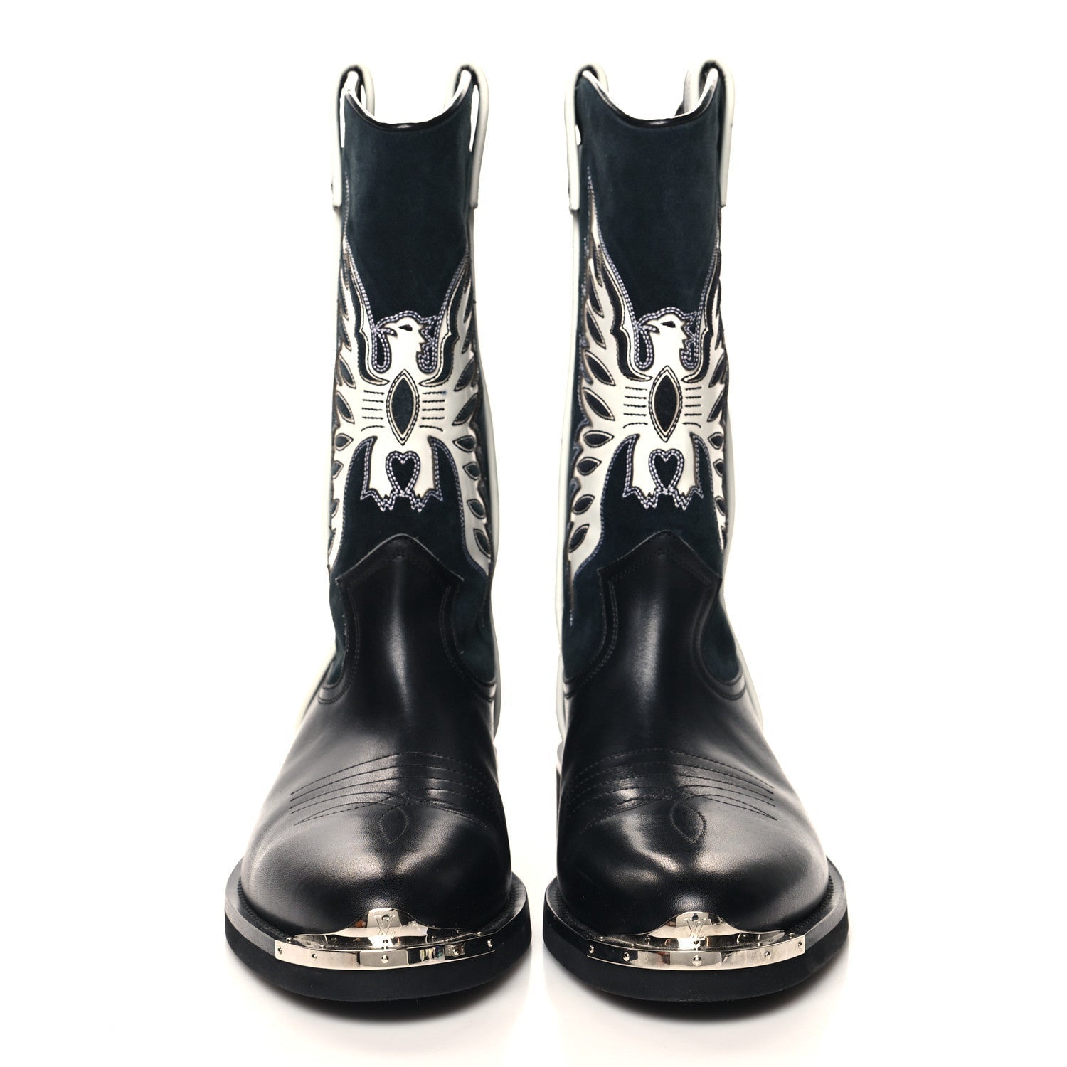 Calfskin Canyon Mens Cowboy Boots 9 Black