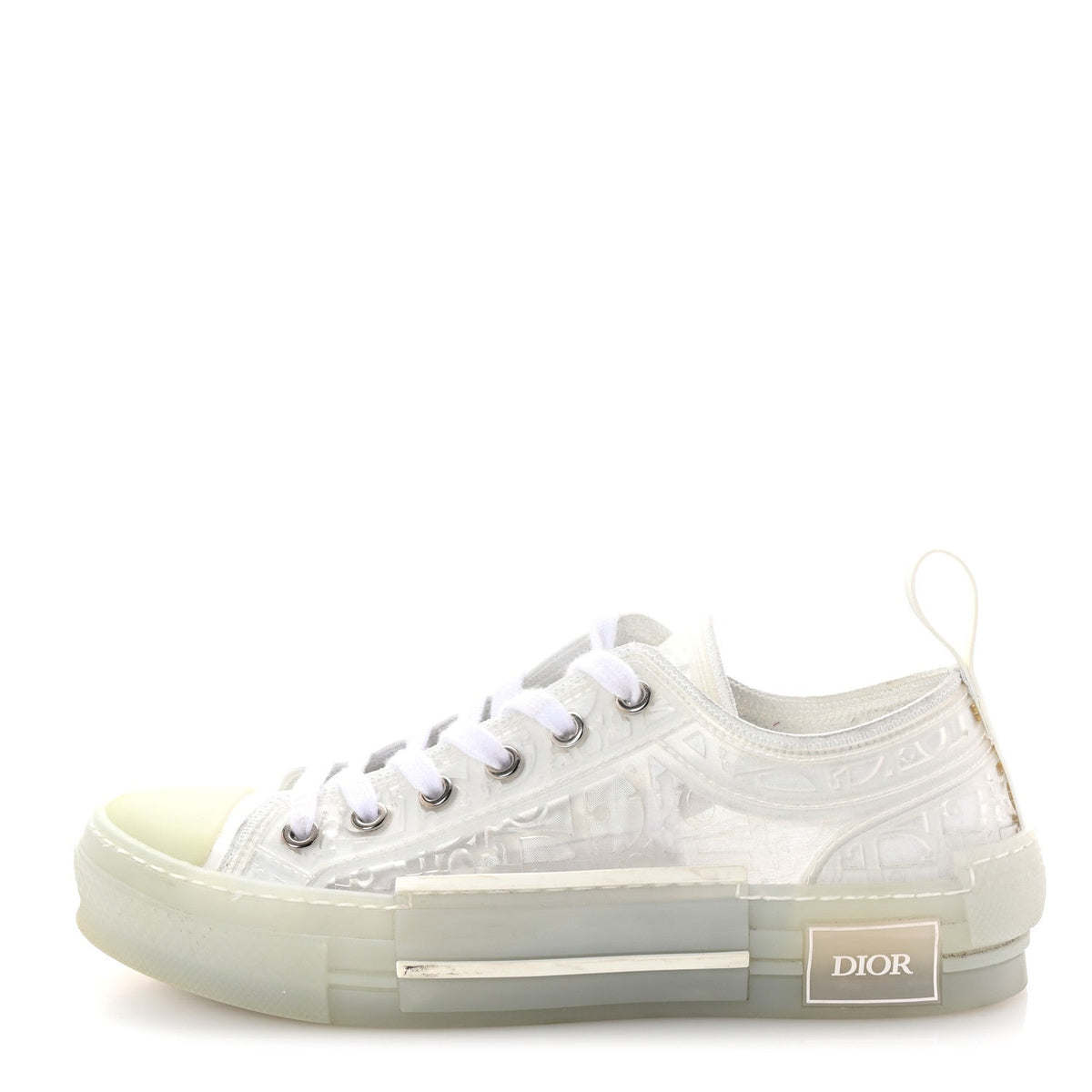 PVC Oblique Embossed Womens B23 Low Top Sneakers 37 White