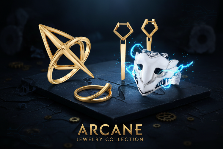 League of Legends ARCANE Jewelry Collection Banner